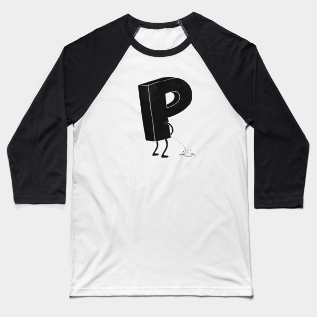 P(ee) Baseball T-Shirt by triagus